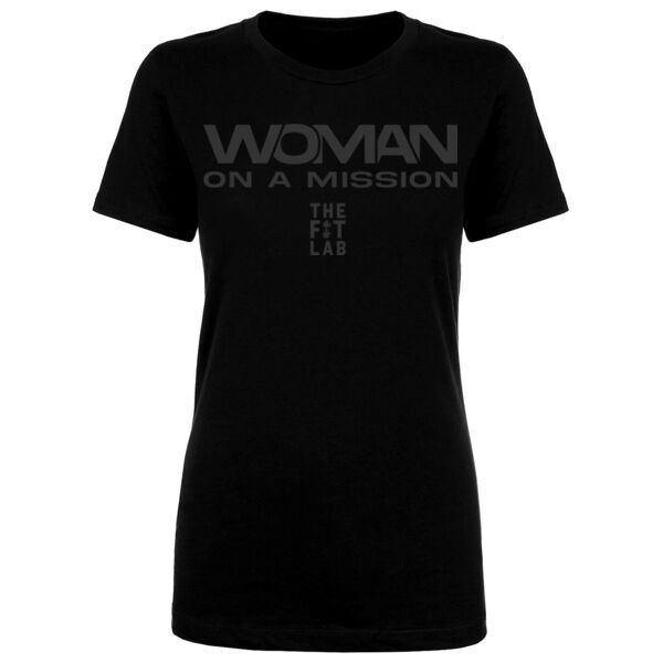 WOMAN ON A MISSION - WOMEN'S FITTED T-SHIRT - $MDTKBP$ Thumbnail